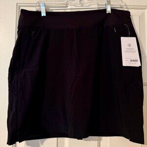 ATHLETA SOHO SKORT, BLACK, SIZE 14 TALL, GOLF, TENNIS, PICKLEBALL, NEW WITH TAGS